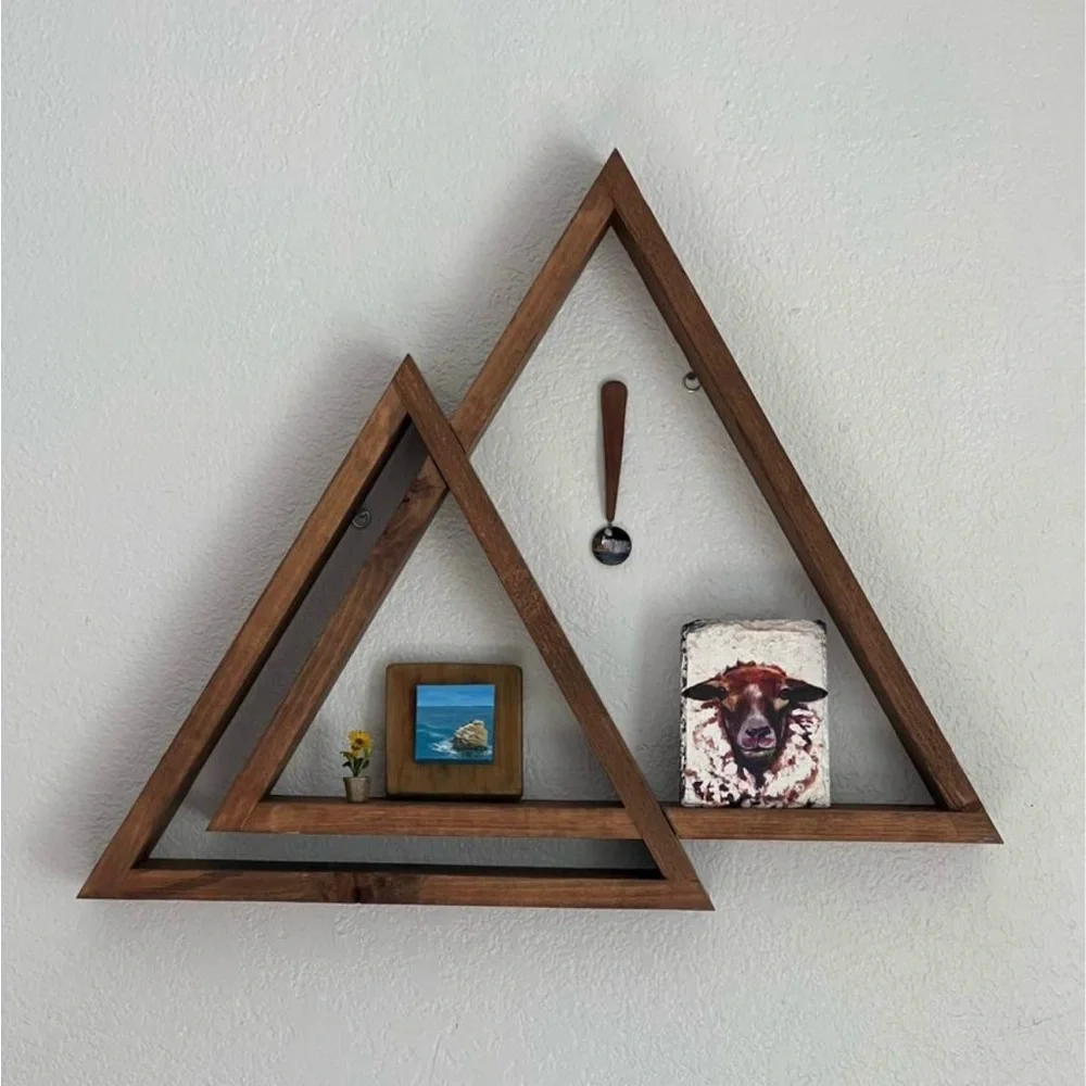 Handmade Mountain Peak Display Shelf